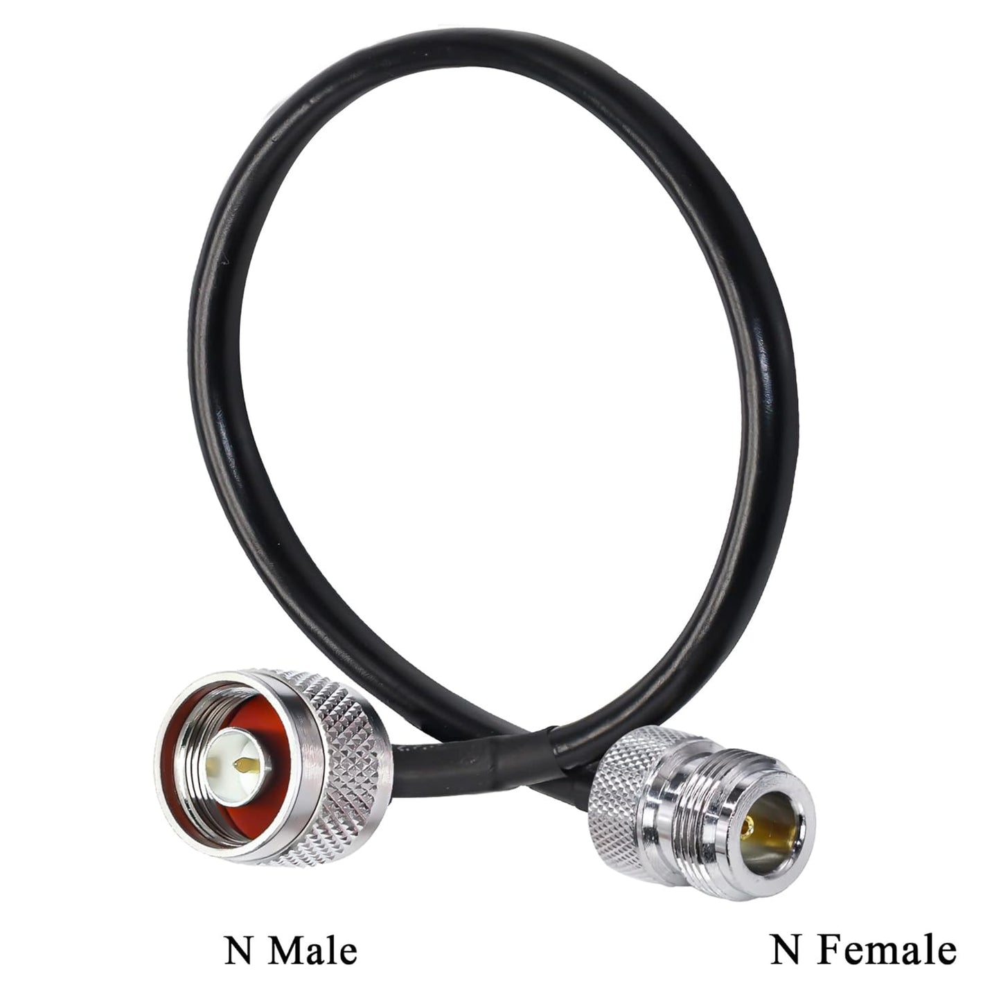 RP SMA Male to RP SMA Female Low Loss RG316 RF Coaxial Cable 1FT (30 cm) -Pack -1