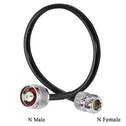 RP SMA Male to RP SMA Female Low Loss RG316 RF Coaxial Cable 1FT (30 cm) -Pack -1