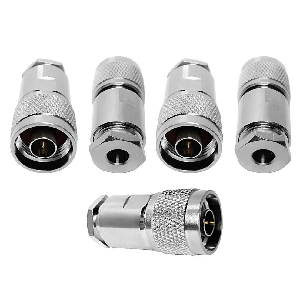 ABONIX N Male Connector Clamp HLF300/LMR300 RF Coinnector, Pack-5