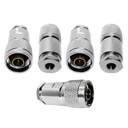 ABONIX N Male Connector Clamp HLF300/LMR300 RF Coinnector, Pack-5