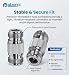 ABONIX N Female to N Female RF Adapter, 50 Ohm Coaxial Connector- Pack- 1