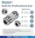 ABONIX N Female to N Female RF Adapter, 50 Ohm Coaxial Connector- Pack- 1