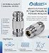 ABONIX N Female to N Female RF Adapter, 50 Ohm Coaxial Connector- Pack- 1