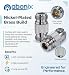 ABONIX N Female to N Female RF Adapter, 50 Ohm Coaxial Connector- Pack- 1