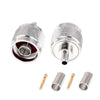 N Type Male Crimp Plug RG58/RG142 -Pack -2