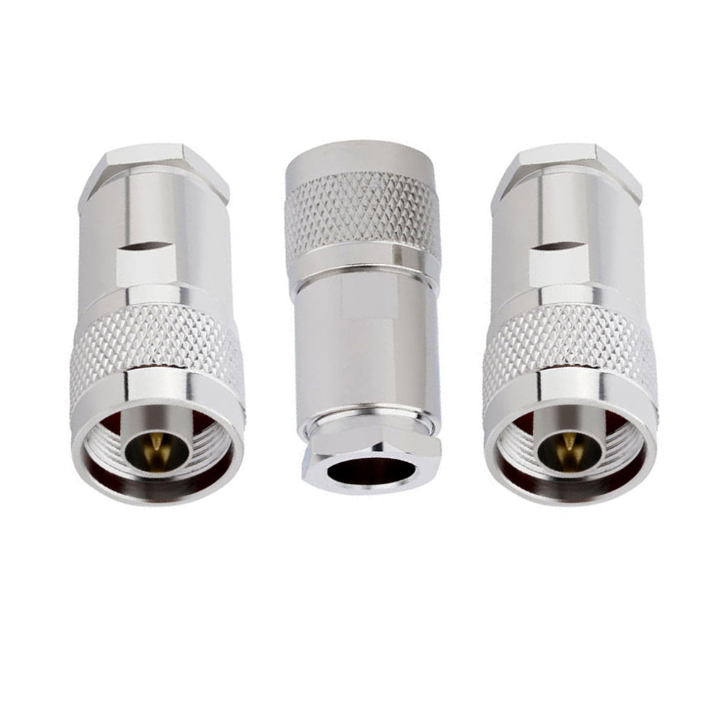 ABONIX N Male Connector Clamp for HLF400/LMR400 RF Connector Adapter- Pack-3