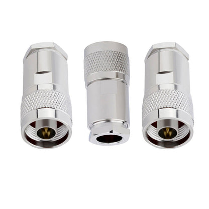 ABONIX N Male Connector Clamp for HLF400/LMR400 RF Connector Adapter- Pack-3