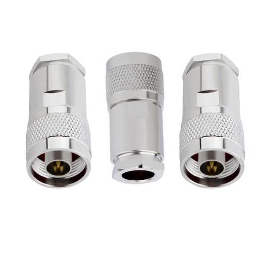 ABONIX N Male Connector Clamp for HLF400/LMR400 RF Connector Adapter- Pack-3