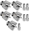 ABONIX BNC Female 4-Hole Crimp Connector for RG316/RG174- Pack- 5