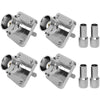 ABONIX BNC Female 4-Hole Crimp Connector for RG316/RG174- Pack- 4