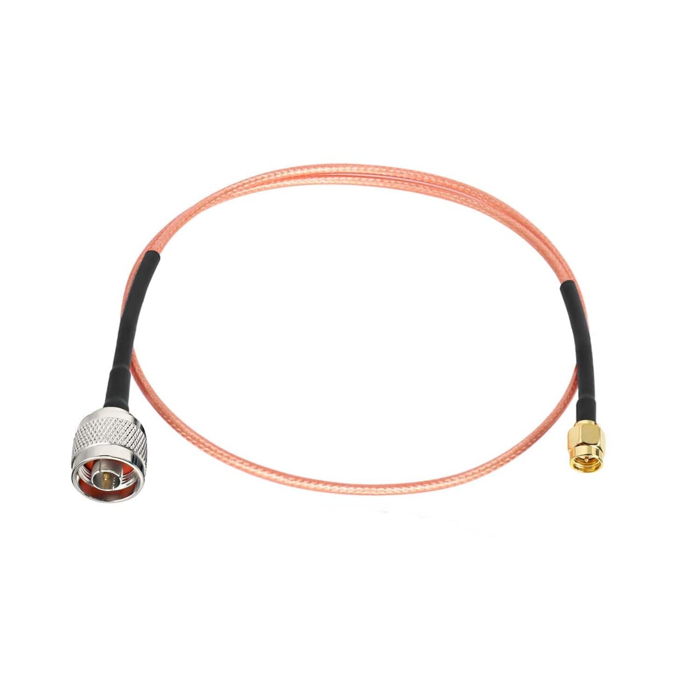 ABONIX SMA Male to N Male RG316 Cable 2FT, 50 Ohm RF Antenna Extension Cable Pack- 1