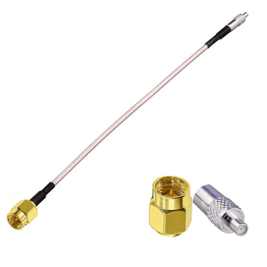 ABONIX RG316 SMA Male to TS9 Male Antenna Extension Cable, 30cm- Pack- 1