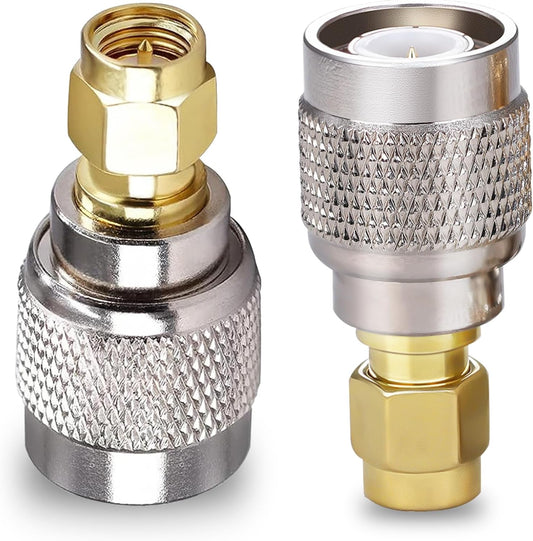 SMA Male to TNC Male Coax Adapter - Pack -2