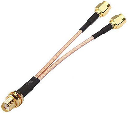 Omni Antenna 12-dBi with LMR 400 Cable 15 Meter and Splitter Cable