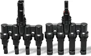 MC4 T Branch Connector 4 to 1 Solar Panel Parallel Adapter (MFF + MMF) –  Pack - 1 Pairs