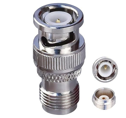 BNC Male to TNC Female RF Coaxial Connector (Pack of 2)
