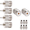 ABONIX SO239 PL259 UHF Female Crimp Connector for RG-316 & RG-179, Pack- 6