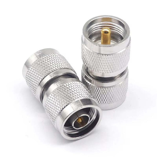 N-Type Male to UHF Male Coax Adapter - Pack - 2