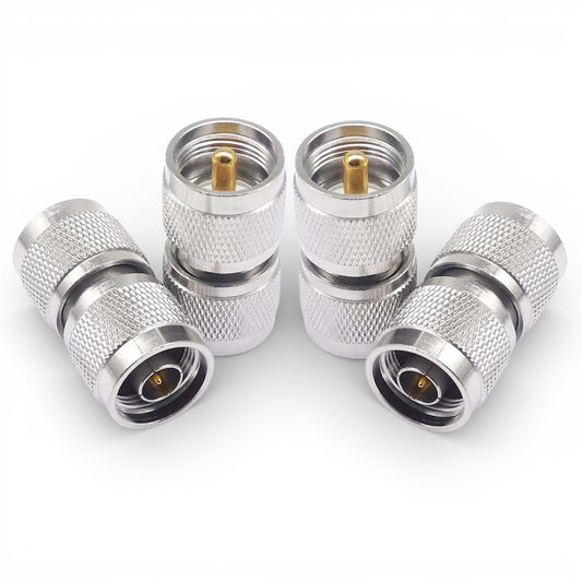 N-Type Male to UHF Male Coax Adapter - Pack - 5
