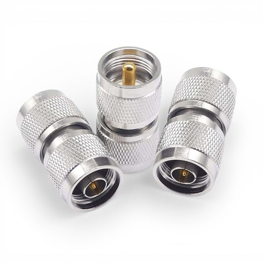 N-Type Male to UHF Male Coax Adapter - Pack - 3