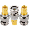 SMA Male to BNC Male Coax Adapter - Pack - 3