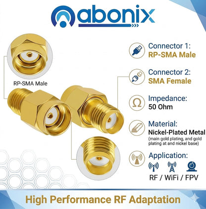 Rp Sma Male To Sma Female Coax Adapter Connector Pack Of 2