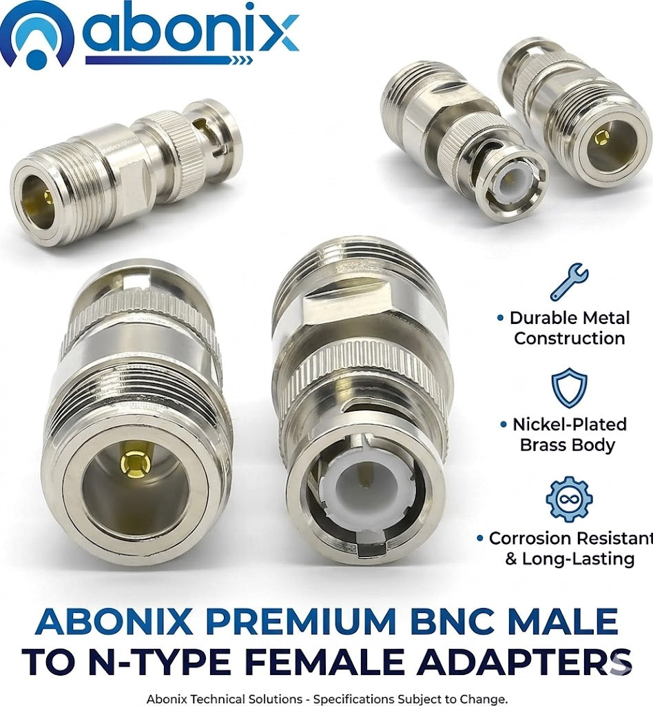 N Female To Bnc Male Connector Adapter Pack Of 2