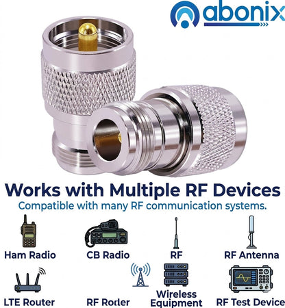 N-Type Female to UHF Male RF Coax Adapter - Pack - 4