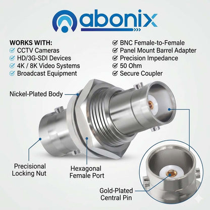 Bnc Female To Female Bulkhead Coax Adapter Pack Of 2