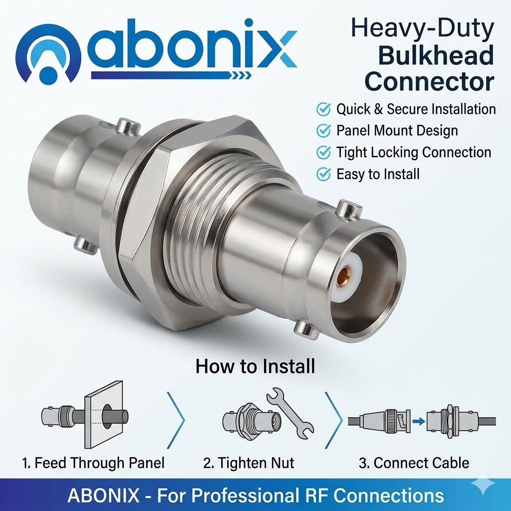 Bnc Female To Female Bulkhead Coax Adapter Pack Of 2