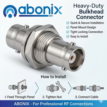 Bnc Female To Female Bulkhead Coax Adapter Pack Of 2