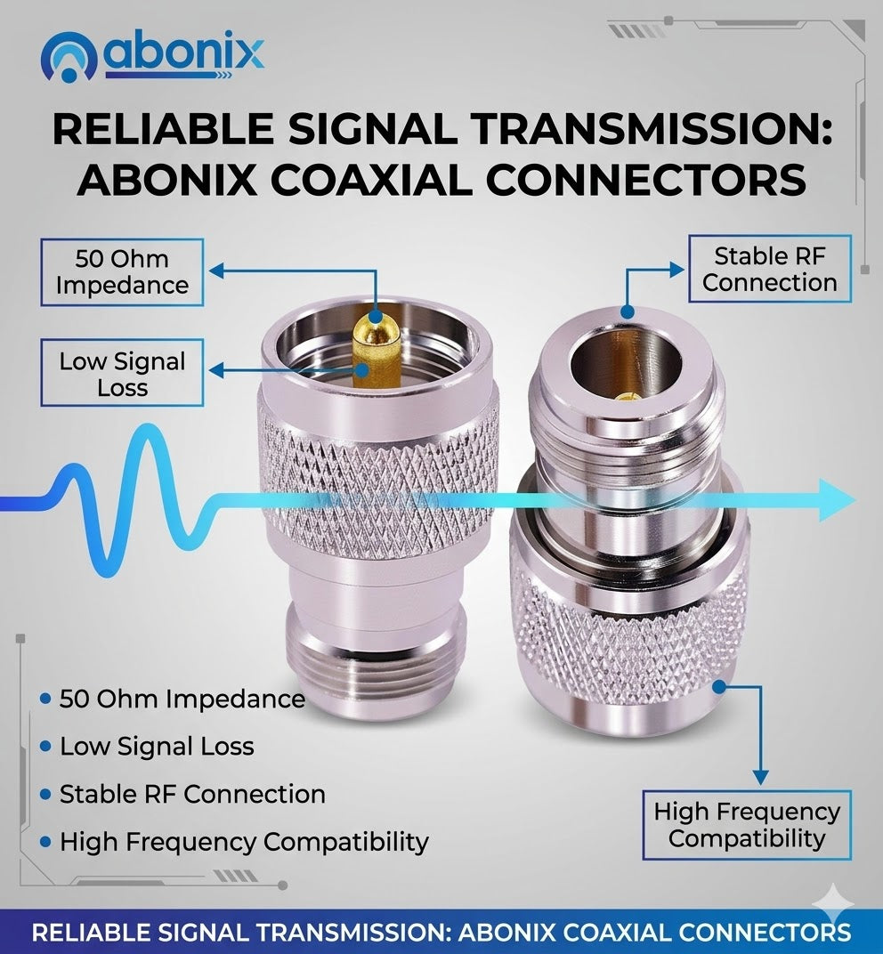 N-Type Female to UHF Male RF Coax Adapter - Pack - 4