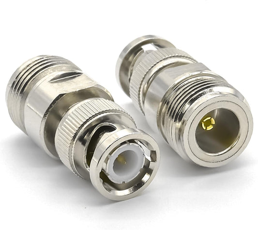 N Female To Bnc Male Connector Adapter Pack Of 2