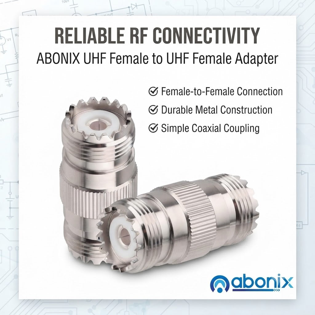 Abonix UHF Female to UHF Female Coax Adapter - Pack - 2