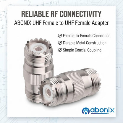 Abonix UHF Female to UHF Female Coax Adapter - Pack - 2