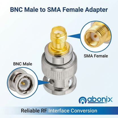 BNC Male to SMA Female RF Coax Adapter - Pack - 4