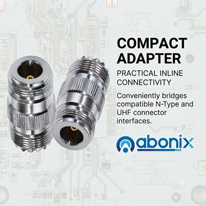 N-Type Female to UHF Female RF Coaxial Adapter - Pack - 2