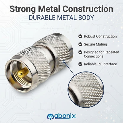 Abonix N-Type Male to UHF Male Coax Adapter - Pack - 1