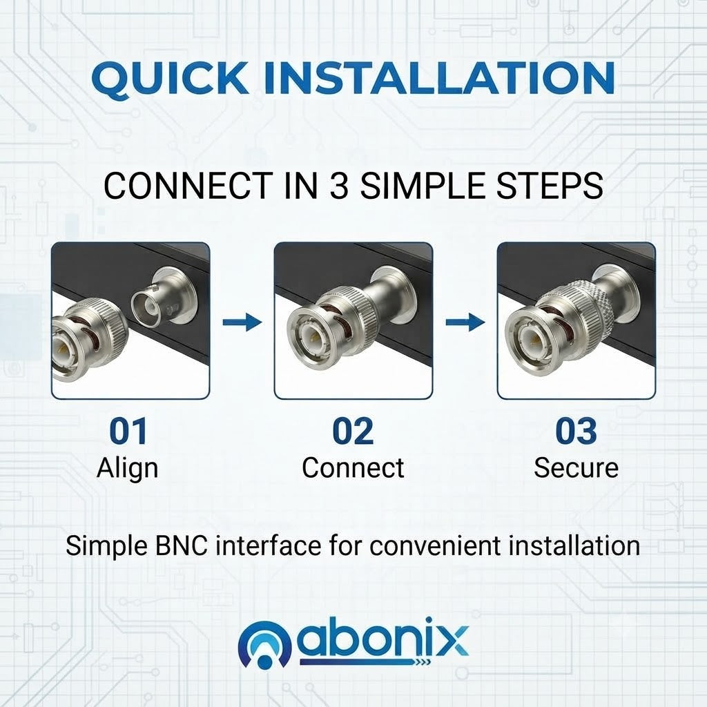 BNC Male to BNC Female RF Coax Adapter - Pack - 2