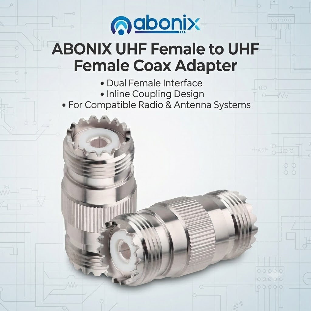 Abonix UHF Female to UHF Female Coax Adapter - Pack - 2