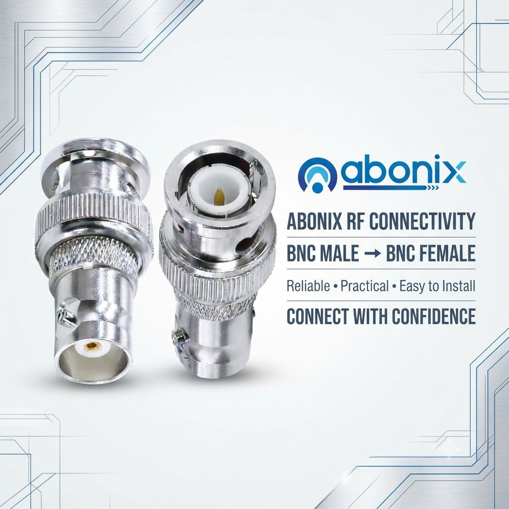 BNC Male to BNC Female RF Coax Adapter - Pack - 2