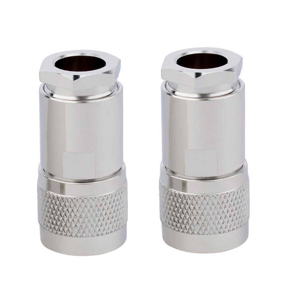 ABONIX N Male Connector Clamp HLF400/LMR400 RF Connector Adapter- Pack-2