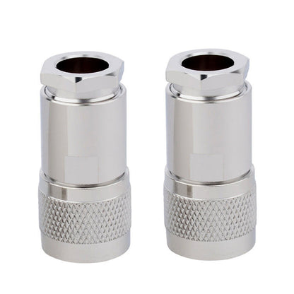 ABONIX N Male Connector Clamp HLF400/LMR400 RF Connector Adapter- Pack-2