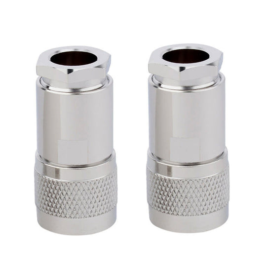 ABONIX N Male Connector Clamp HLF400/LMR400 RF Connector Adapter- Pack-2