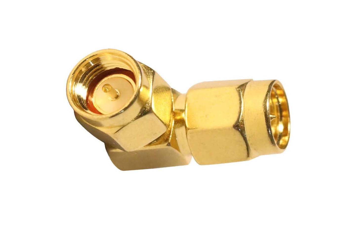 ABONIX SMA Male to SMA Male 90° Right Angle RF Adapter