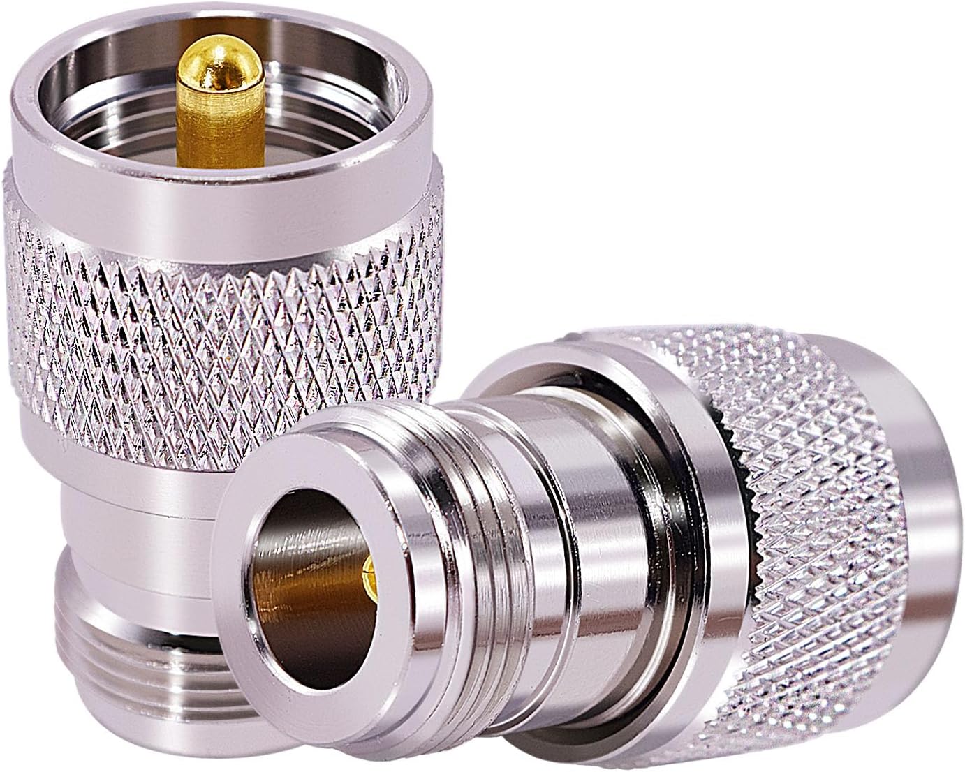 N-Type Female to UHF Male RF Coax Adapter - Pack - 2