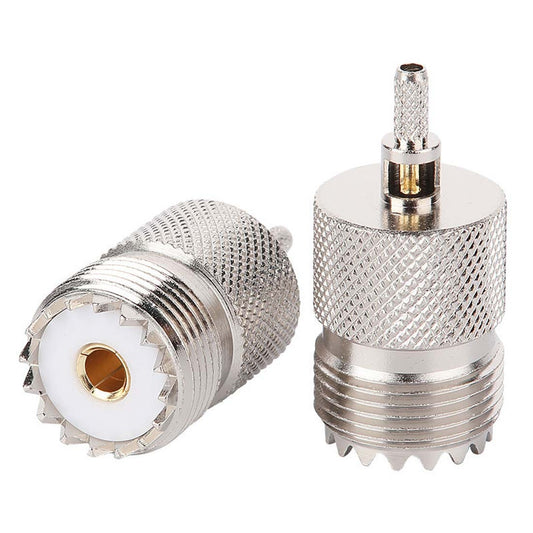 ABONIX UHF SO239 Female Crimp Connector, PL259 Compatible for RG316/RG179 Coax Cable- Pack- 2