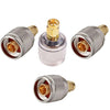 SMA Male to N Male RF Coax Adapter - Pack - 4