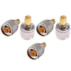 SMA Male to N Male RF Coax Adapter - Pack - 5