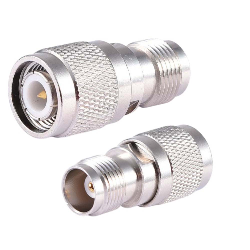 TNC Male to TNC Female Straight RF Coax Adapter - Pack - 2